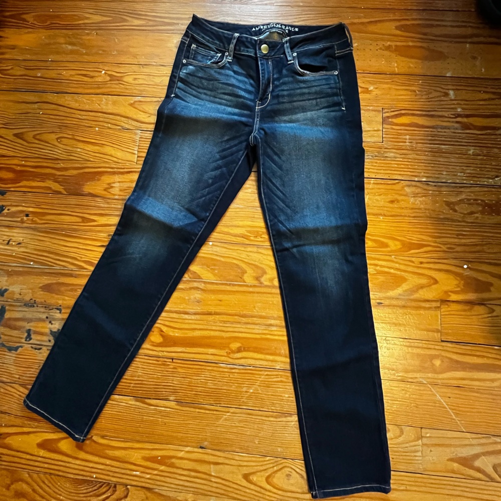 American Eagle Outfitters Dark Blue Women's Skinny Jeans